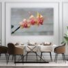 A dining room with chairs and a table